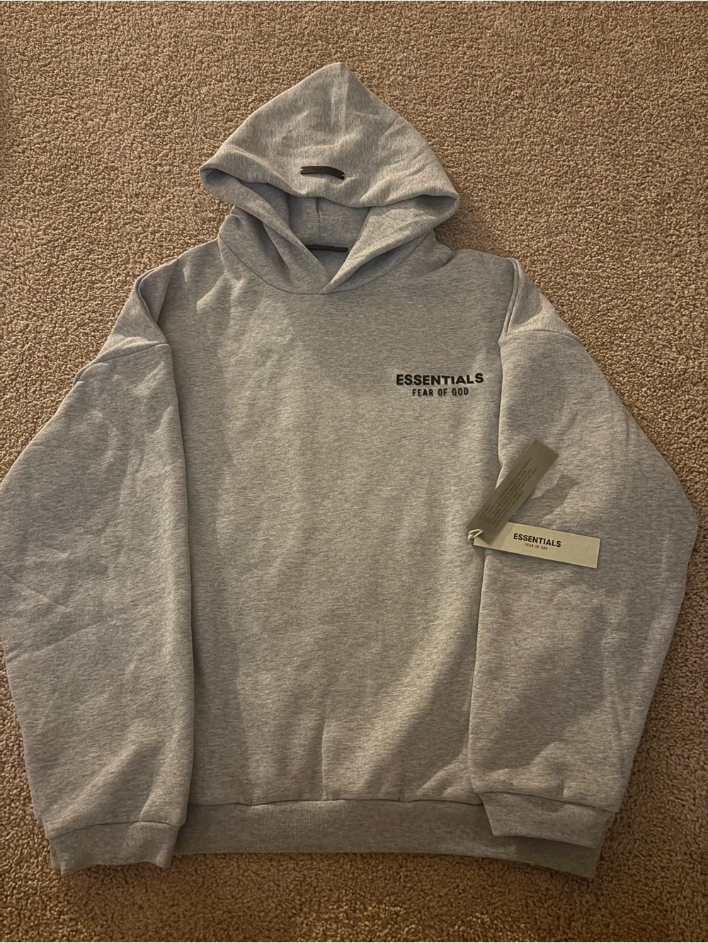 ESSENTIALS Fear of God Men's Gray Hoodie
